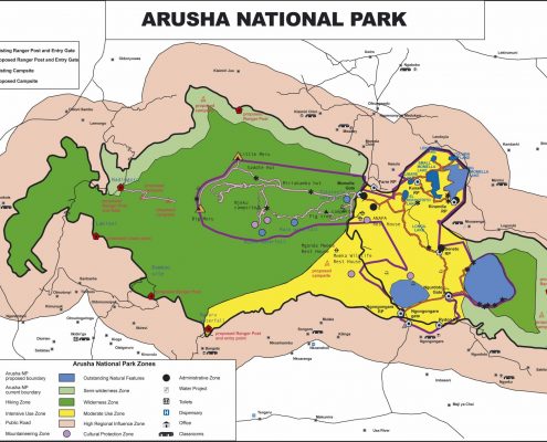 Arusha Safari Park Map