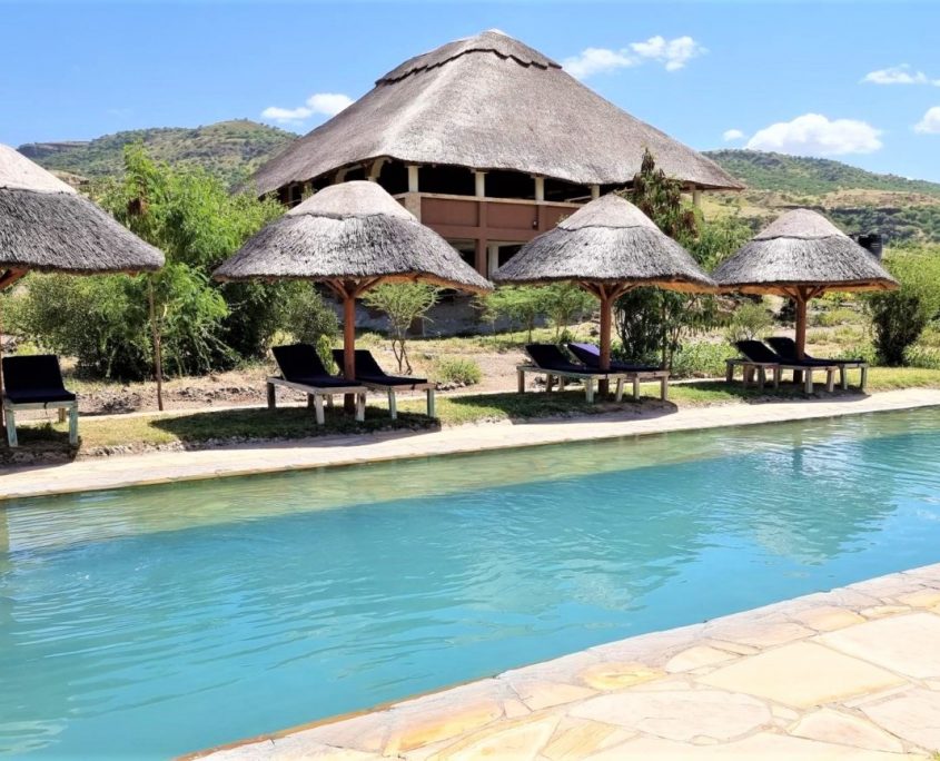 Fantastic swimming pool at Africa Safari Lake Natron Lodge