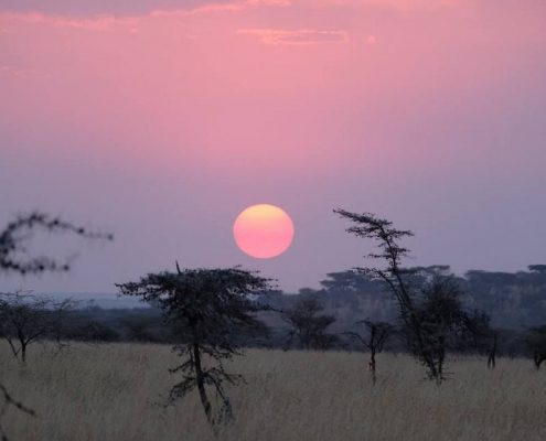 Sunset in the Ikoma wildlife Management Area